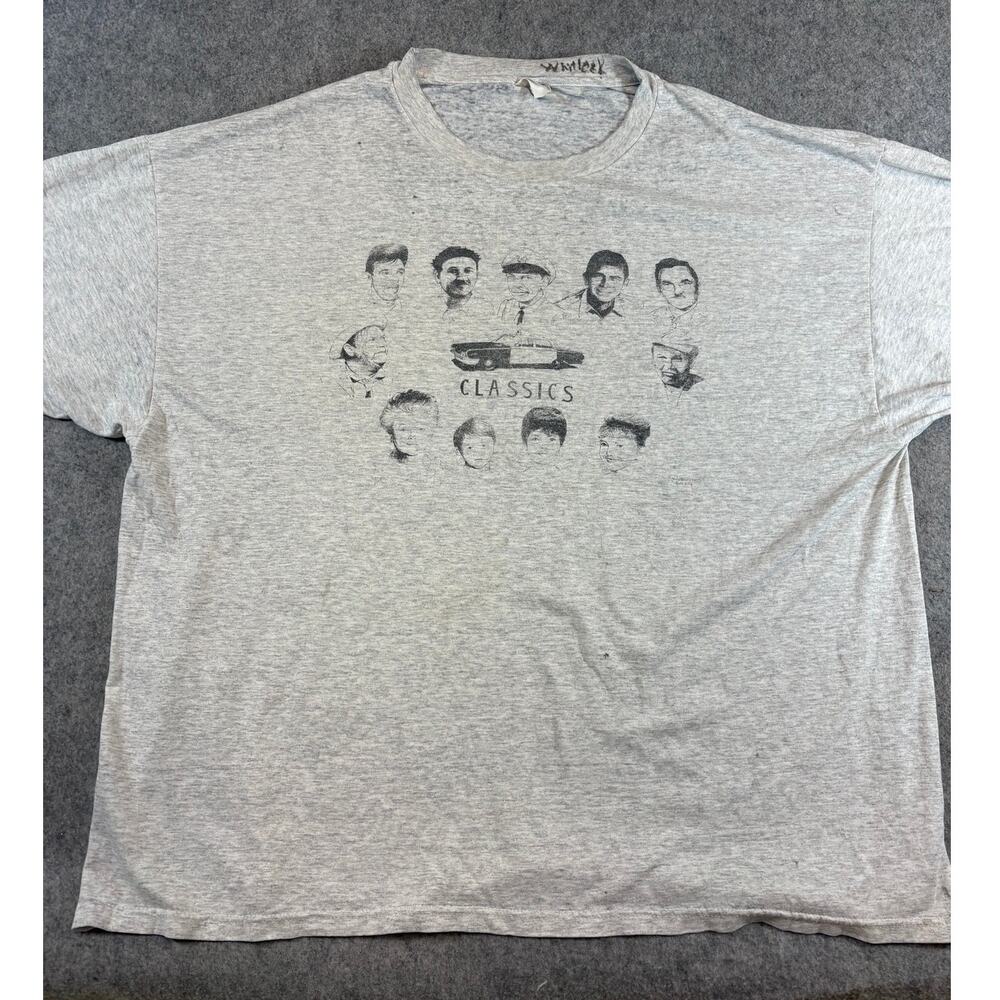 VINTAGE The Men Of Mayberry Shirt Mens Gray Andy Griffith Classics Graphic 2XL